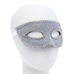 Silver And Feather Masquerade Masks For Couples