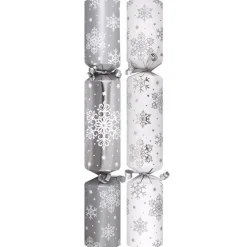 Silver And White Crackers - 30Cm (10Pk)