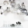 Silver Balloon Arch Garland Diy Kit - 66 Balloons