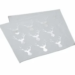 Silver Foiled Stag Paper Beverage Napkins (20Pk)