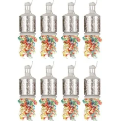 Silver Holographic Party Poppers (20Pk)