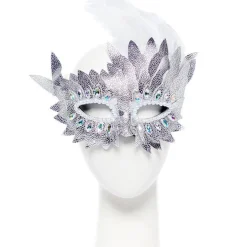 Silver Layered Masquerade Mask
