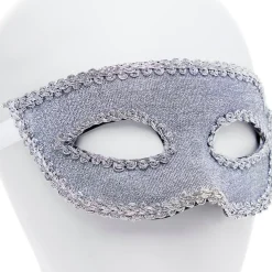 Silver Masquerade Mask With Ribbon