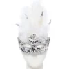 Silver Masquerade Mask With Sequins