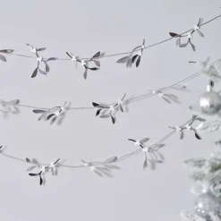 Silver Mistletoe Paper Garland - 5M