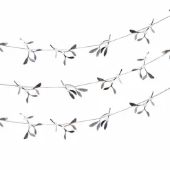 Silver Mistletoe Paper Garland - 5M