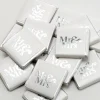 Silver 'Mr & Mrs' Chocolate Neapolitans X50