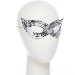 Silver Sequin Mask
