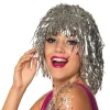 Silver Tinsel Wig