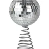 Silver Tree Disco Ball Topper