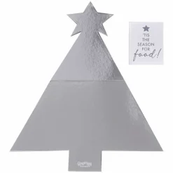 Silver Tree Shaped Grazing Board - 57Cm X 40Cm