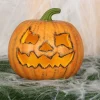 Singed Carved Pumpkin - 20Cm