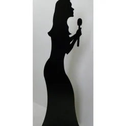 Singer Silhouette Cardboard Cutout - 175Cm X 51Cm