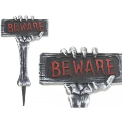Skeleton Arm Beware Sign - 53Cm