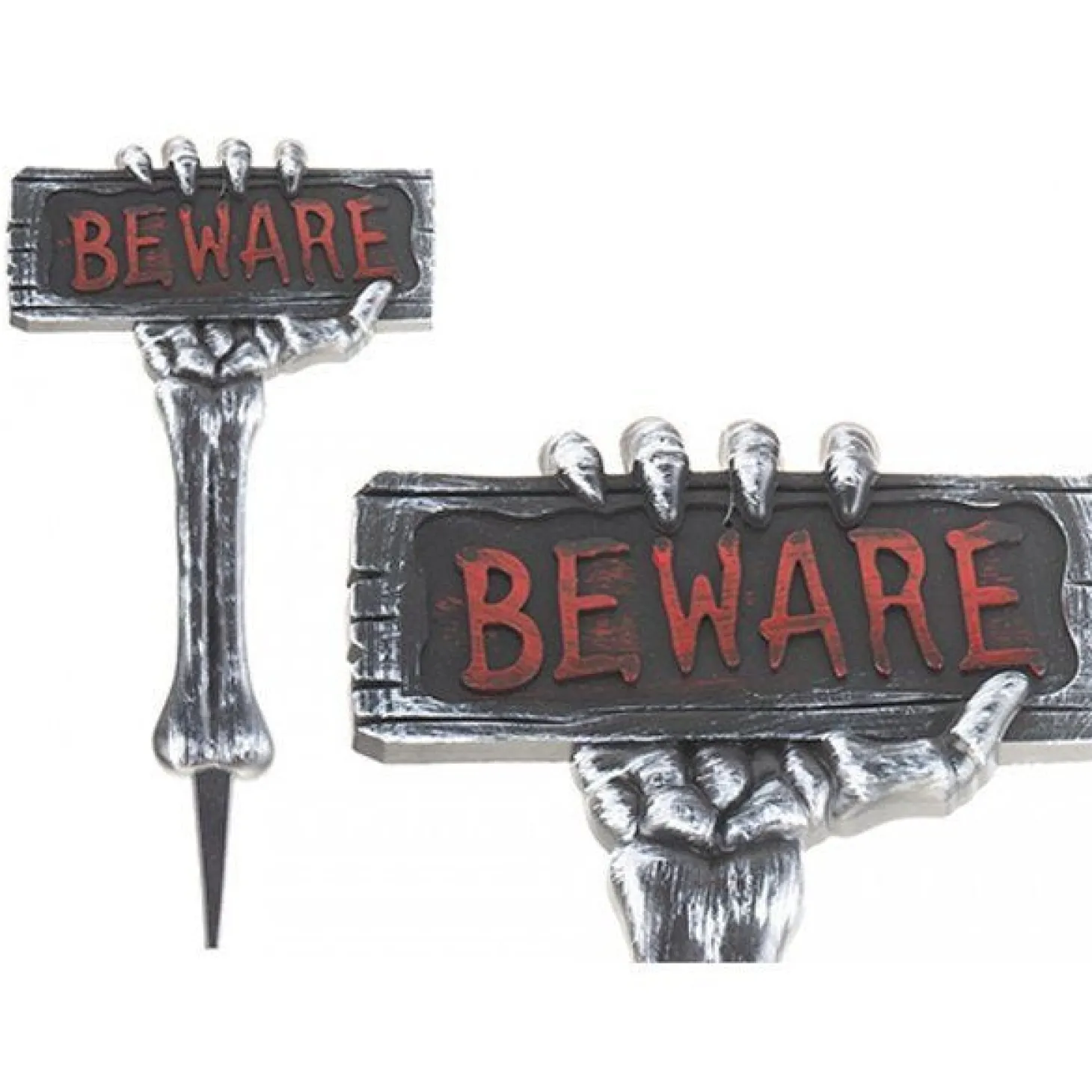 Skeleton Arm Beware Sign - 53Cm