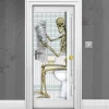 Skeleton Bathroom Door Decoration - 1.5M