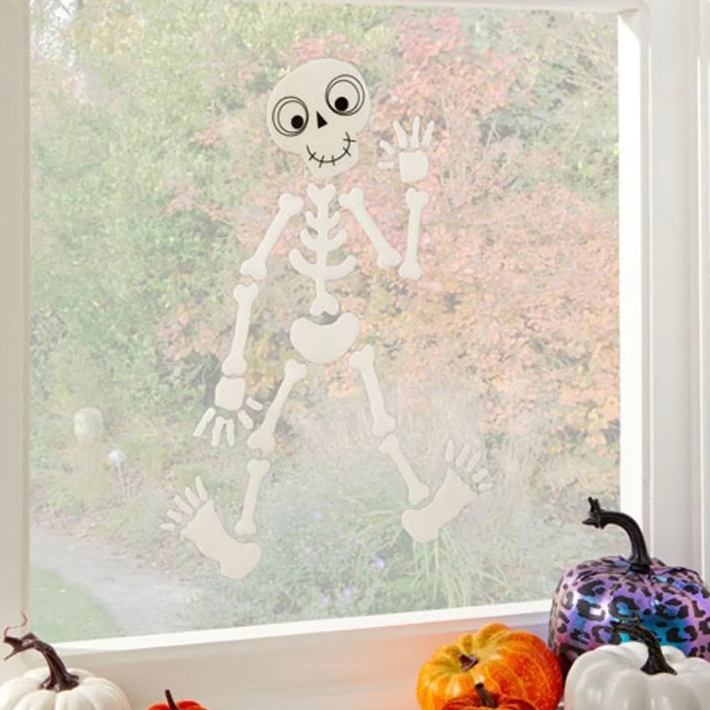 Skeleton Gel Window Cling