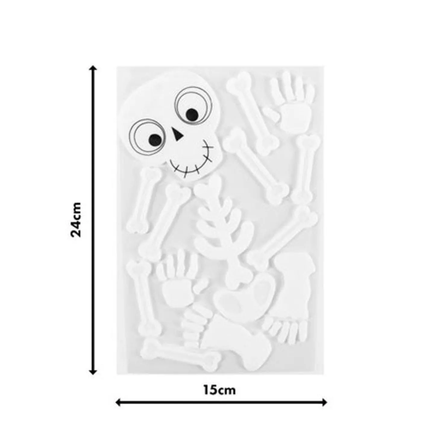 Skeleton Gel Window Cling