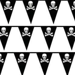 Skull & Crossbone Flag Bunting - 6M