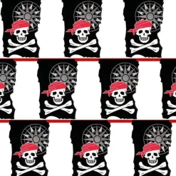 Skull & Crossbone Pirate Bunting - 10M