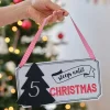 Sleeps Until Christmas Wooden Sign - 21.5Cm