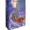 Sleigh Ride Santa Extra Large Gift Bag - 45.5Cm X 33Cm