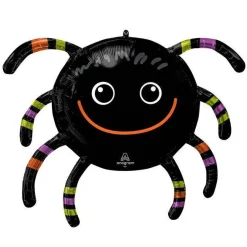 Smiley Spider Shaped Foil Balloon - 28"