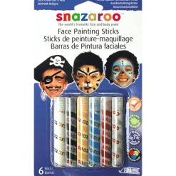 Snazaroo Boys Face Painting Sticks (6Pk)