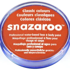 Snazaroo Dark Orange Face Paint - 18Ml