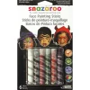 Snazaroo Halloween Face Painting Sticks (6Pk)