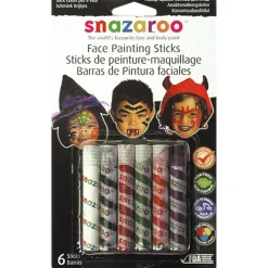 Snazaroo Halloween Face Painting Sticks (6Pk)