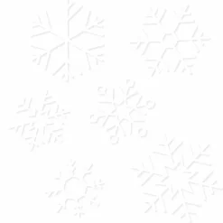 Snowflake Window Stickers (24Pk)