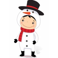 Snowman Cardboard Cutout - 88Cm X 48Cm
