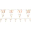 Sparking Fizz 50Th Foil Bunting - 3.9M