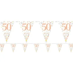 Sparking Fizz 50Th Foil Bunting - 3.9M