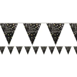 Sparkling Celebration Foil Happy Birthday Bunting - 4M