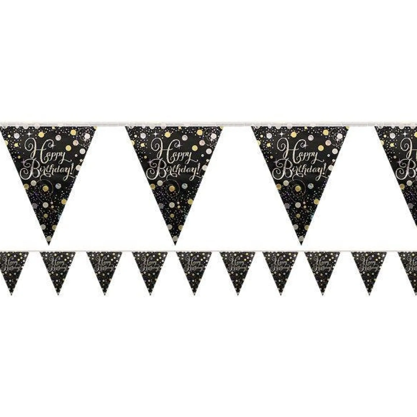 Sparkling Celebration Foil Happy Birthday Bunting - 4M