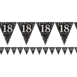 Sparkling Celebration 18Th Foil Bunting - 4M