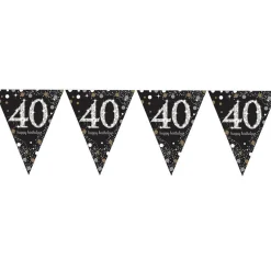 Sparkling Celebration 40Th Foil Bunting - 4M