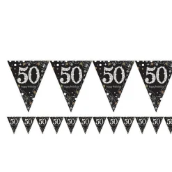 Sparkling Celebration 50Th Foil Bunting - 4M