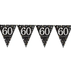 Sparkling Celebration 60Th Foil Bunting - 4M