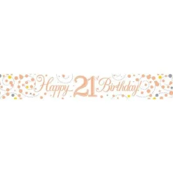 Sparkling Fizz 'Happy 21St Birthday' Banner - 2.7M