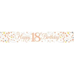 Sparkling Fizz 'Happy 18Th Birthday' Banner - 2.7M