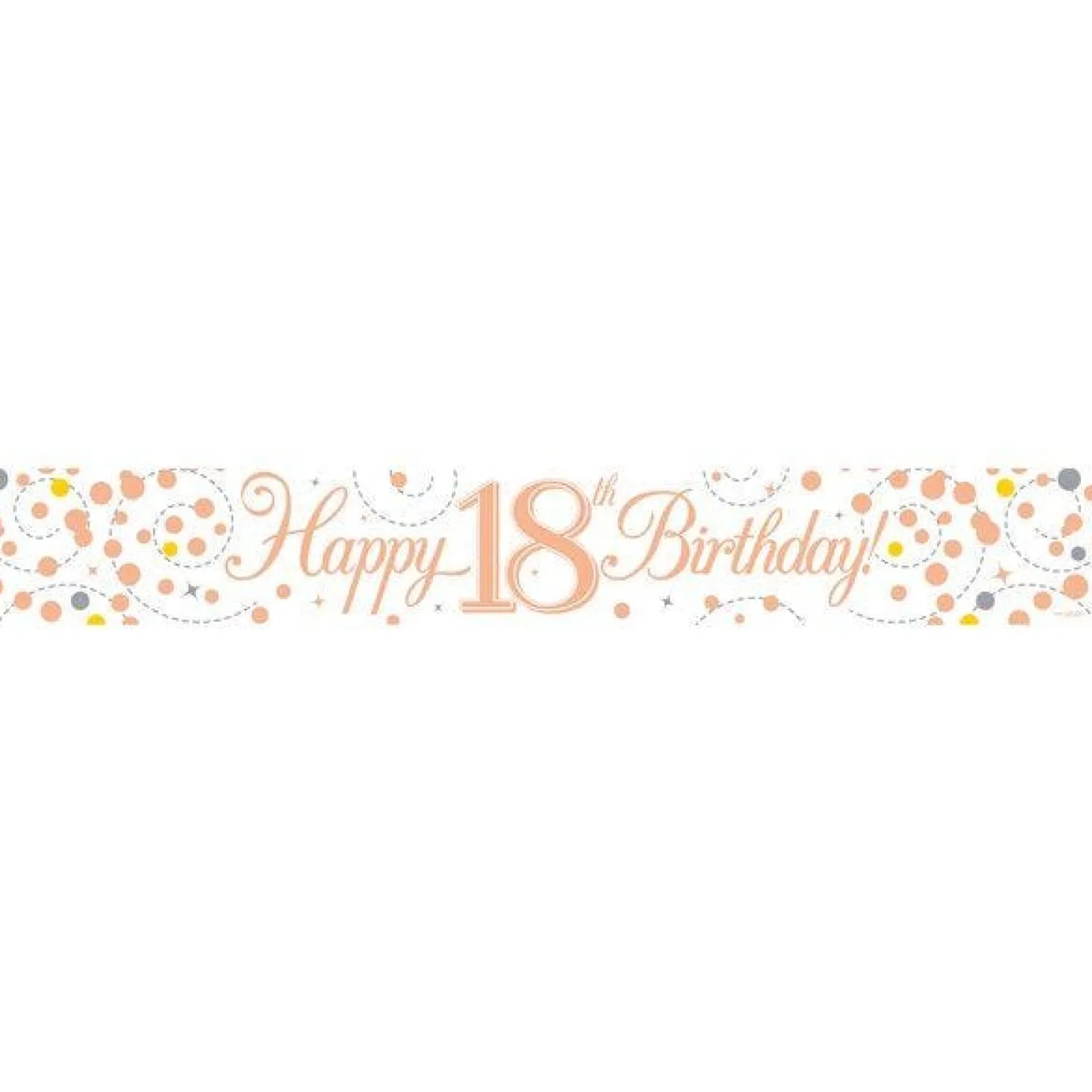 Sparkling Fizz 'Happy 18Th Birthday' Banner - 2.7M