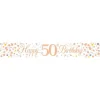 Sparkling Fizz 'Happy 50Th Birthday' Banner - 2.7M