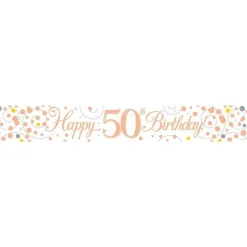 Sparkling Fizz 'Happy 50Th Birthday' Banner - 2.7M
