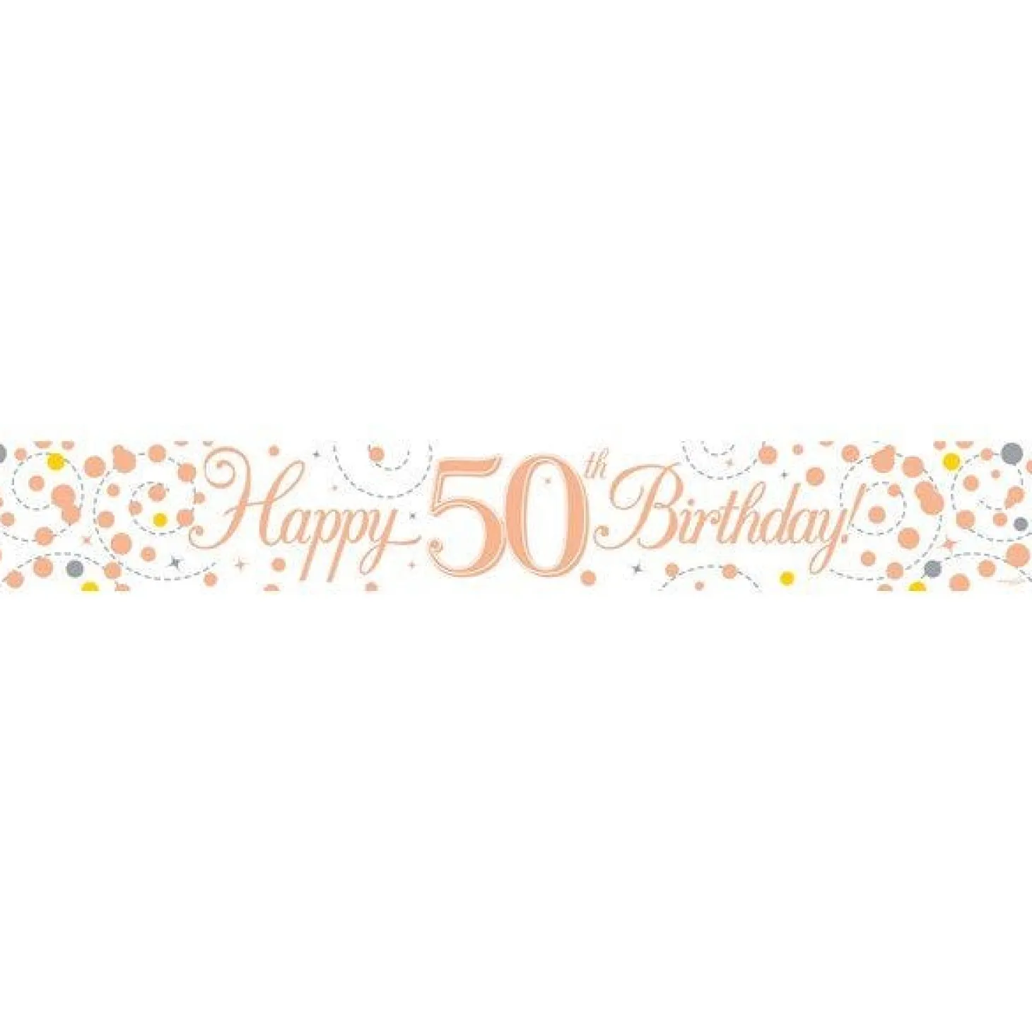 Sparkling Fizz 'Happy 50Th Birthday' Banner - 2.7M