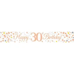 Sparkling Fizz 'Happy 30Th Birthday' Banner - 2.7M