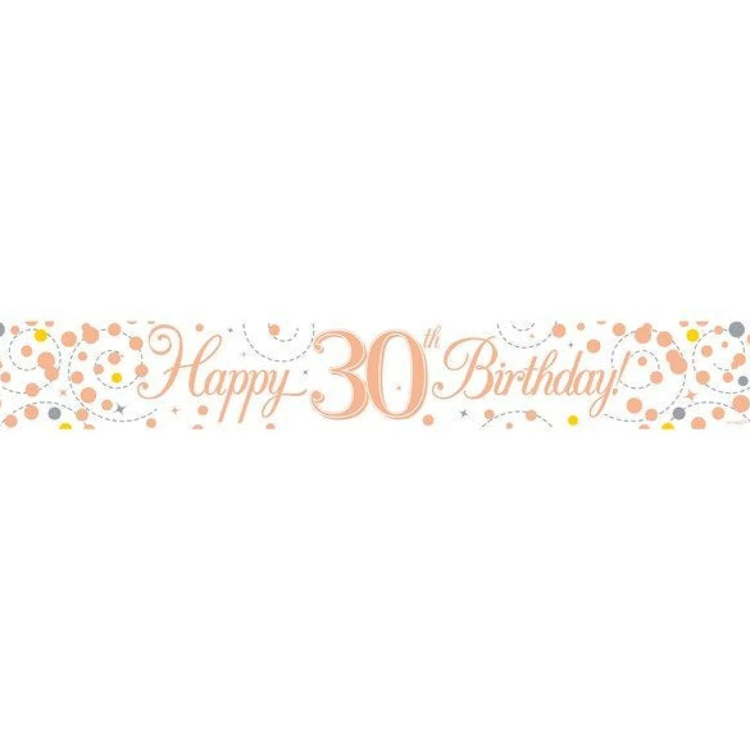 Sparkling Fizz 'Happy 30Th Birthday' Banner - 2.7M