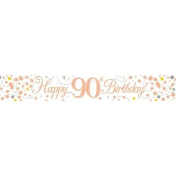Sparkling Fizz 'Happy 90Th Birthday' Banner - 2.7M